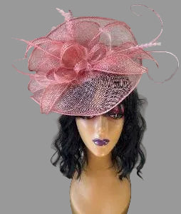 Salmon Pink Hooray Fascinator