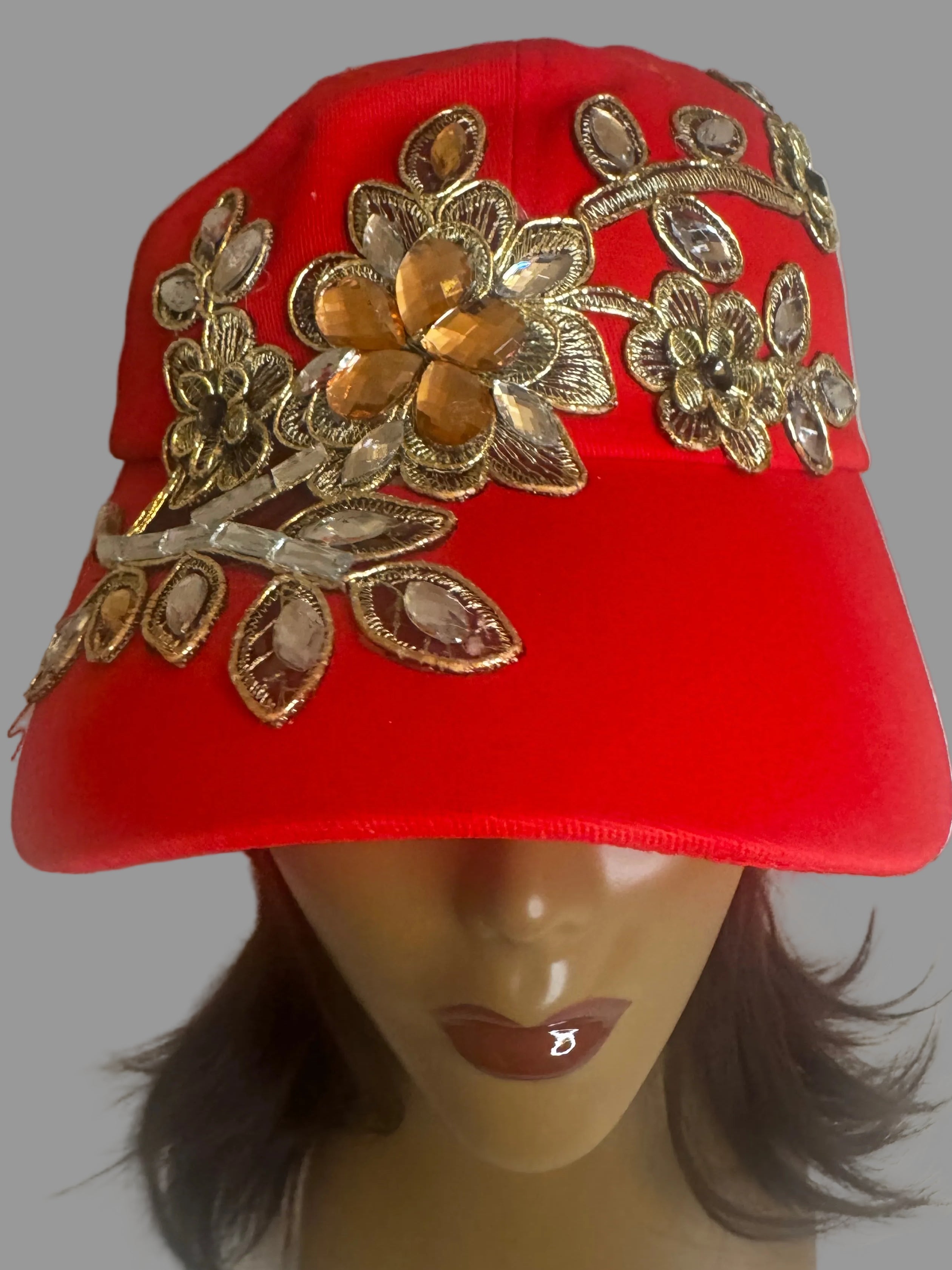 Bejeweled Blossom Cap