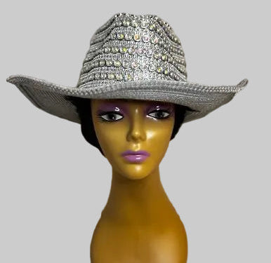 silver whittal and shon hat embellished with hat