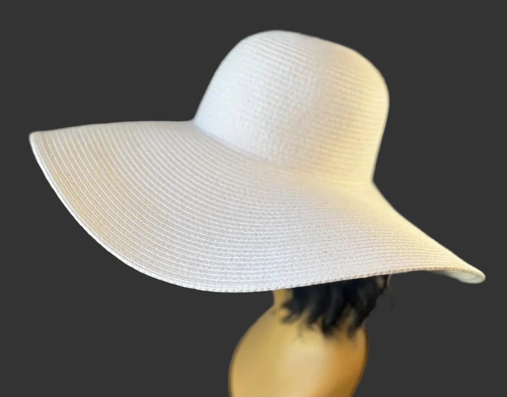 White Floppy Summer Beach Hat