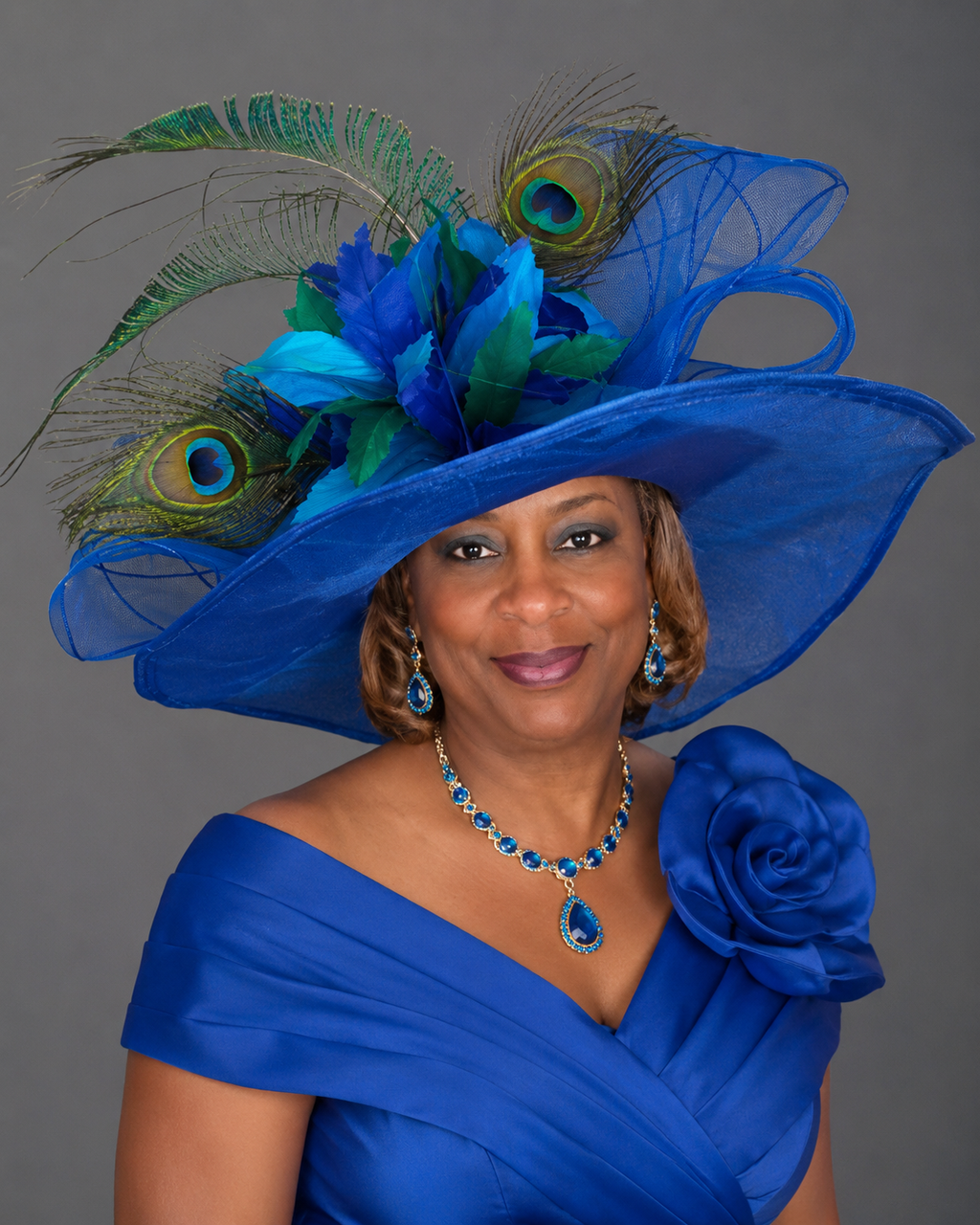 A Peacock Feather Paradise Kentucky Derby Hat