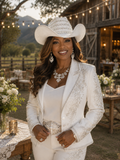 The White Crystal Western Crown - Boots On The Ground! Whittall & Shon Brand