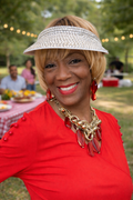 Silver Sequin Embellished Jewel Sun Visor