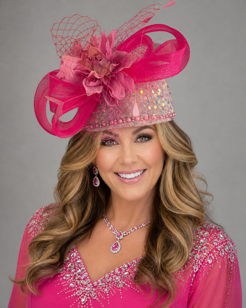 The Passion Pink Crown Fascinator