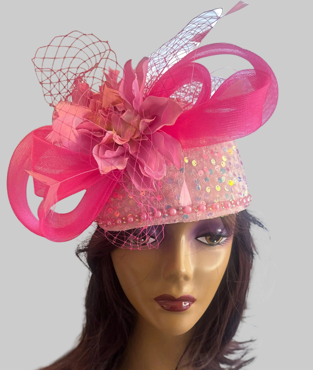 The Passion Pink Crown Fascinator