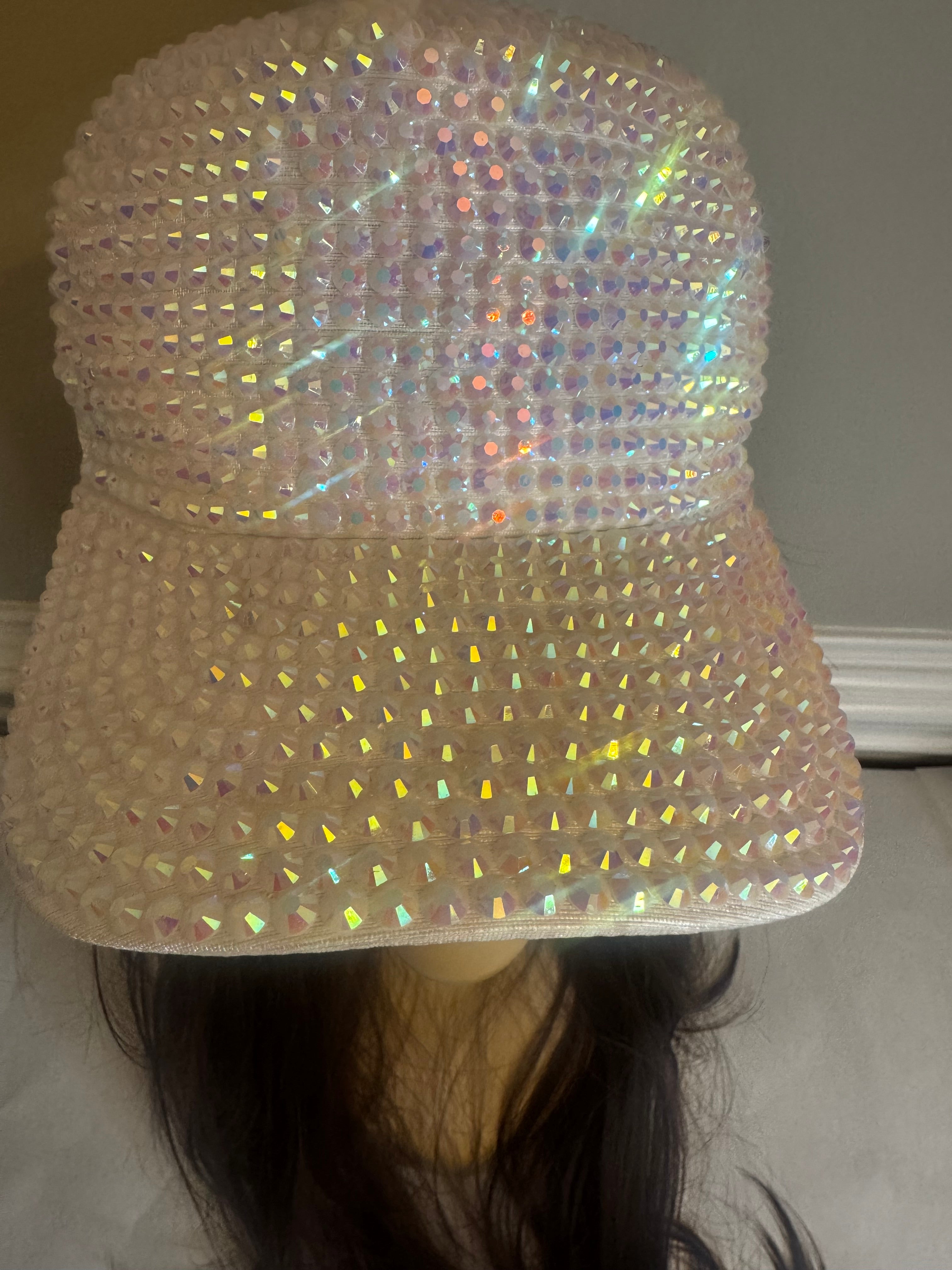 The Crystal Clear White Crown Cap