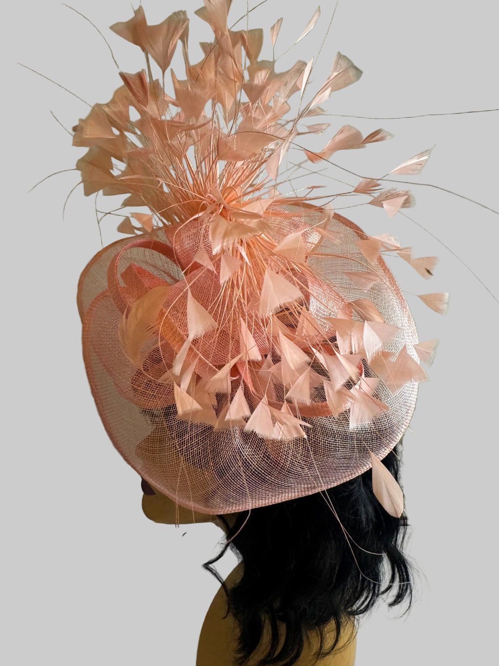 The Pink Salmon Soirée Crown Fascinator