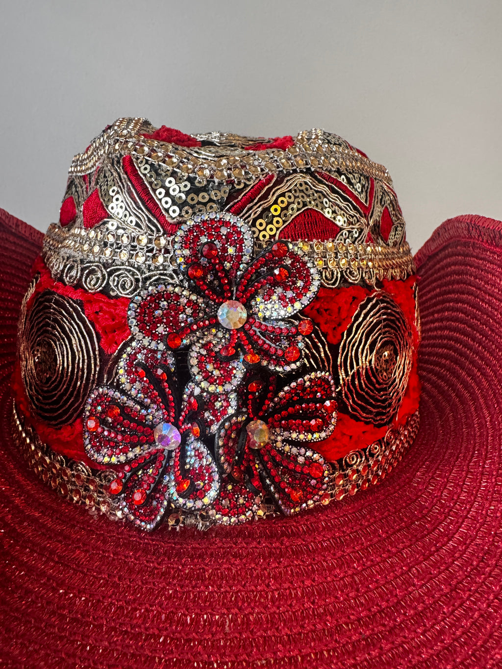 Boots On The Ground -Red and Gold Western Crown
