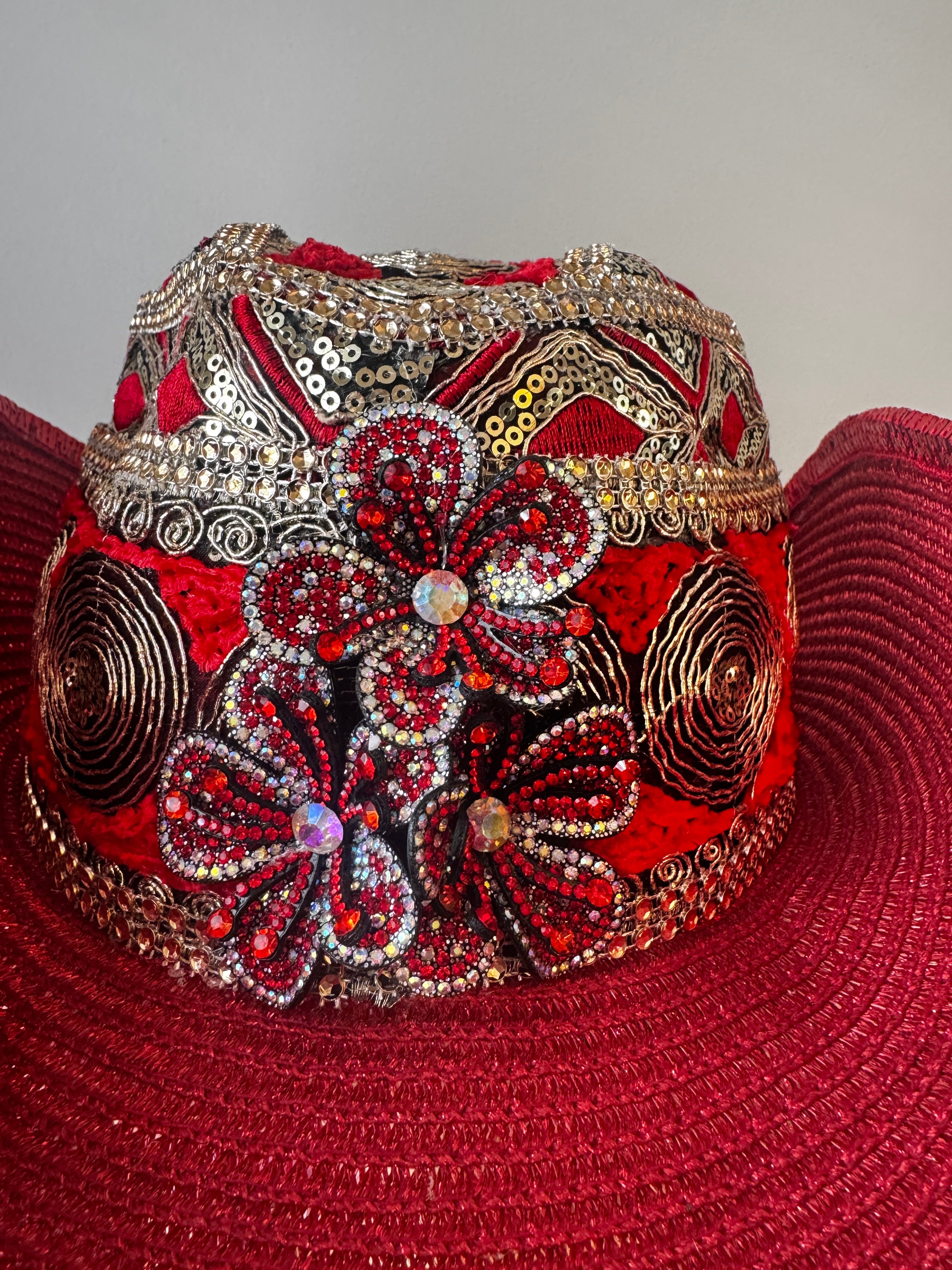 Boots On The Ground -Red and Gold Western Crown