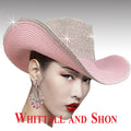Whittall and Shon Astra Ice Pink Embellished Hat